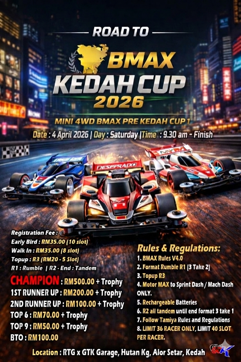 Road To BMAX Kedah Cup 2026 - Pre Kedah Cup 1 Poster